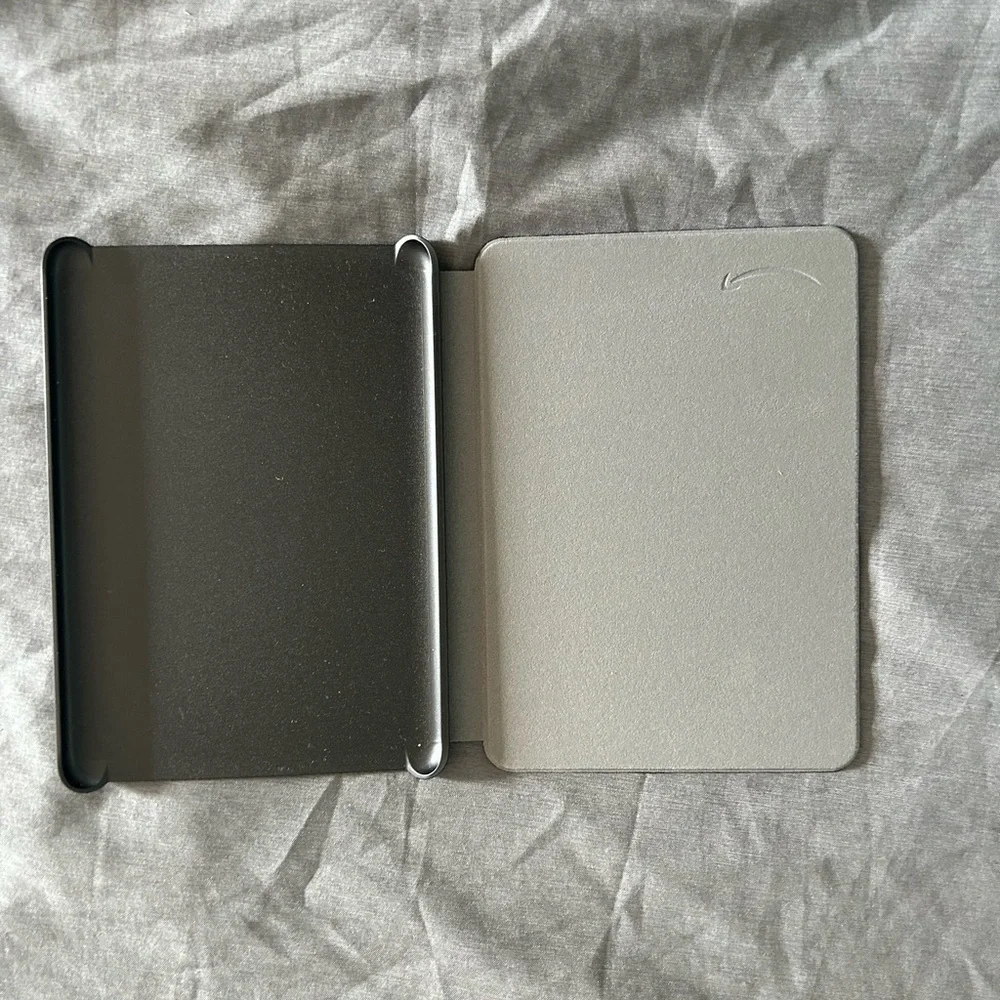 Gray Tablet Cover with Durable Fabric and Slim Design